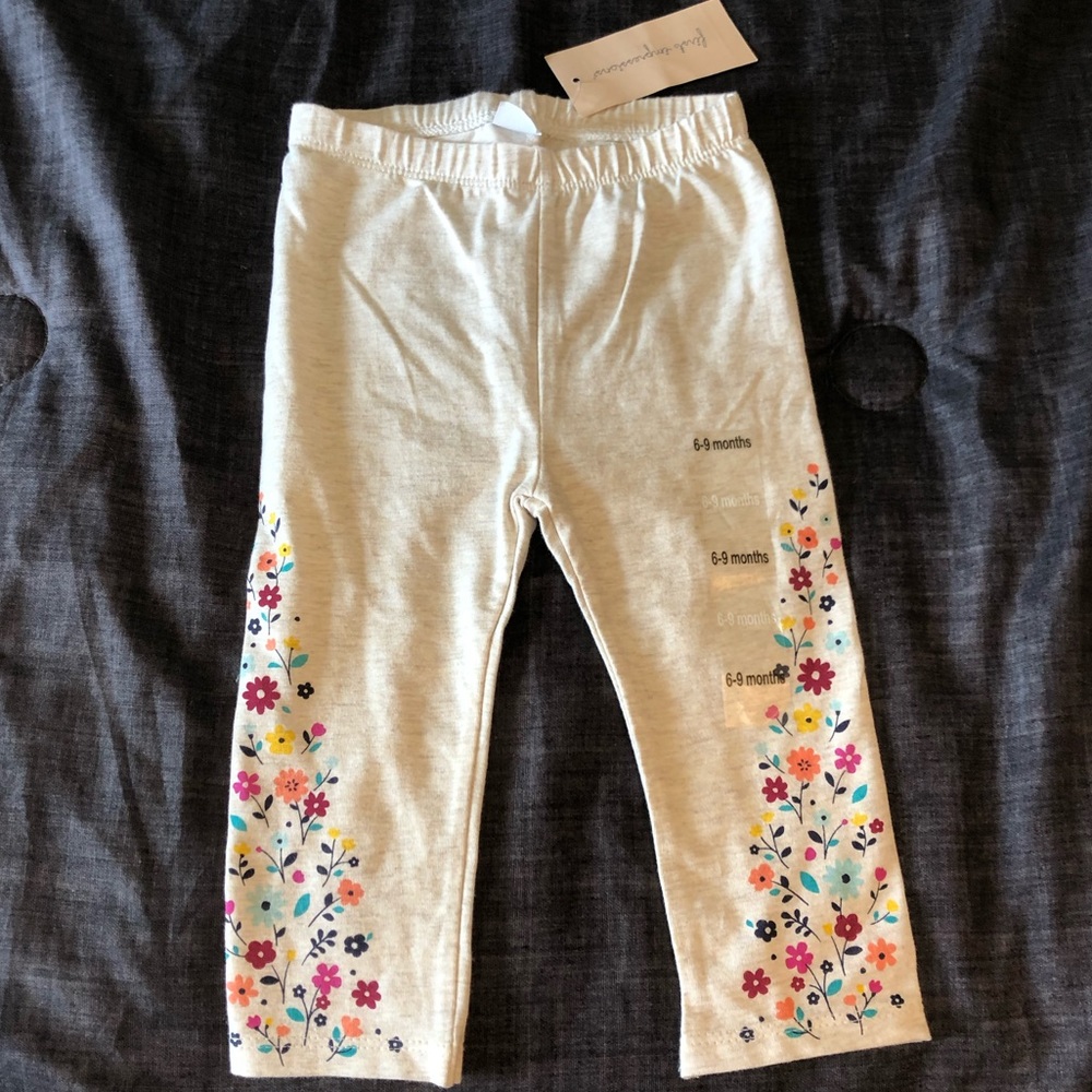 Girls floral leggings